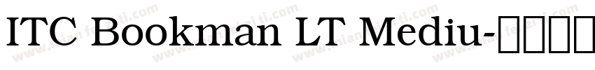 ITC Bookman LT Mediu字体转换